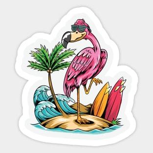 Flamingo Tshirt Women, Vacay mode Shirt Sticker